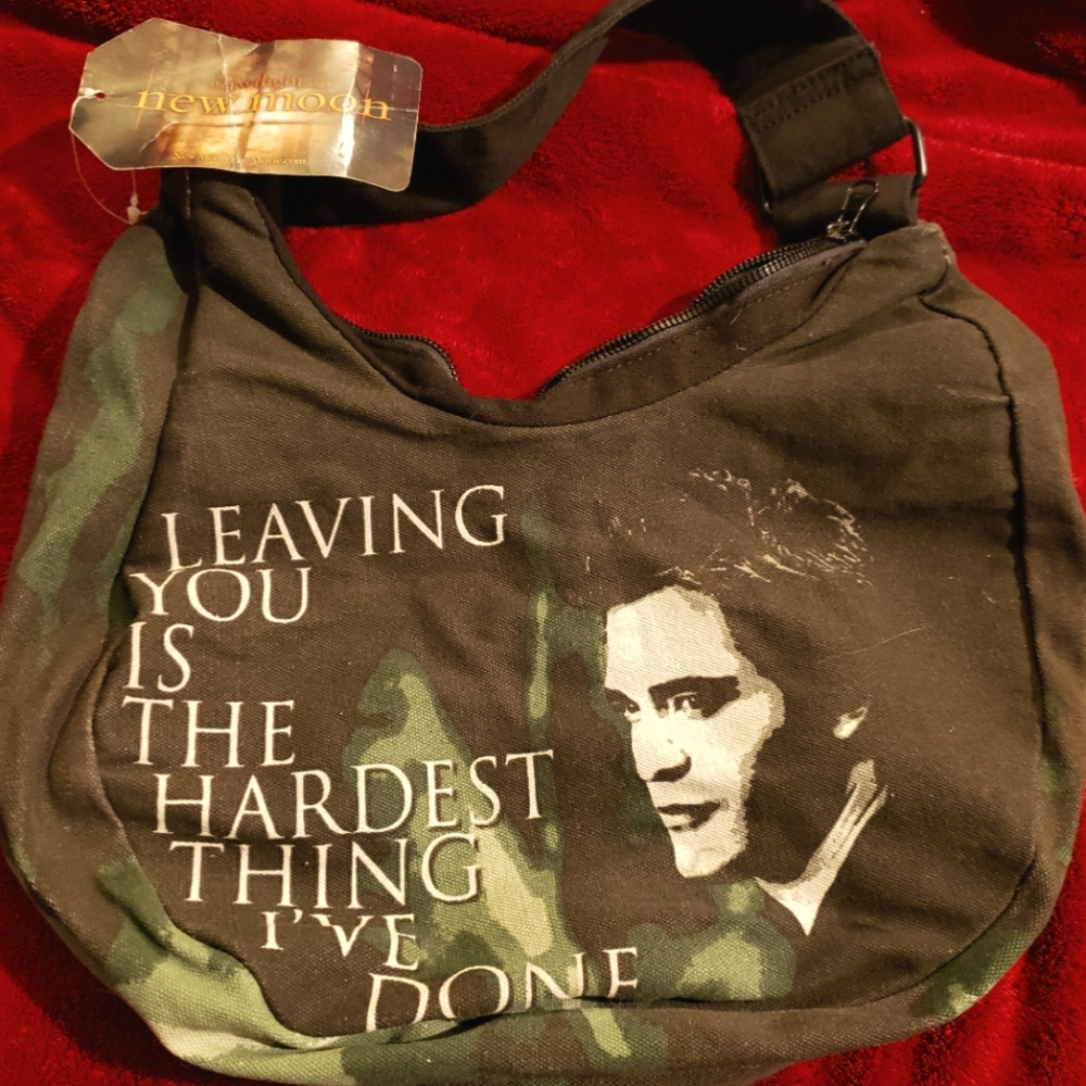 New Moon Edward Cullen Twilight quote purse handbag